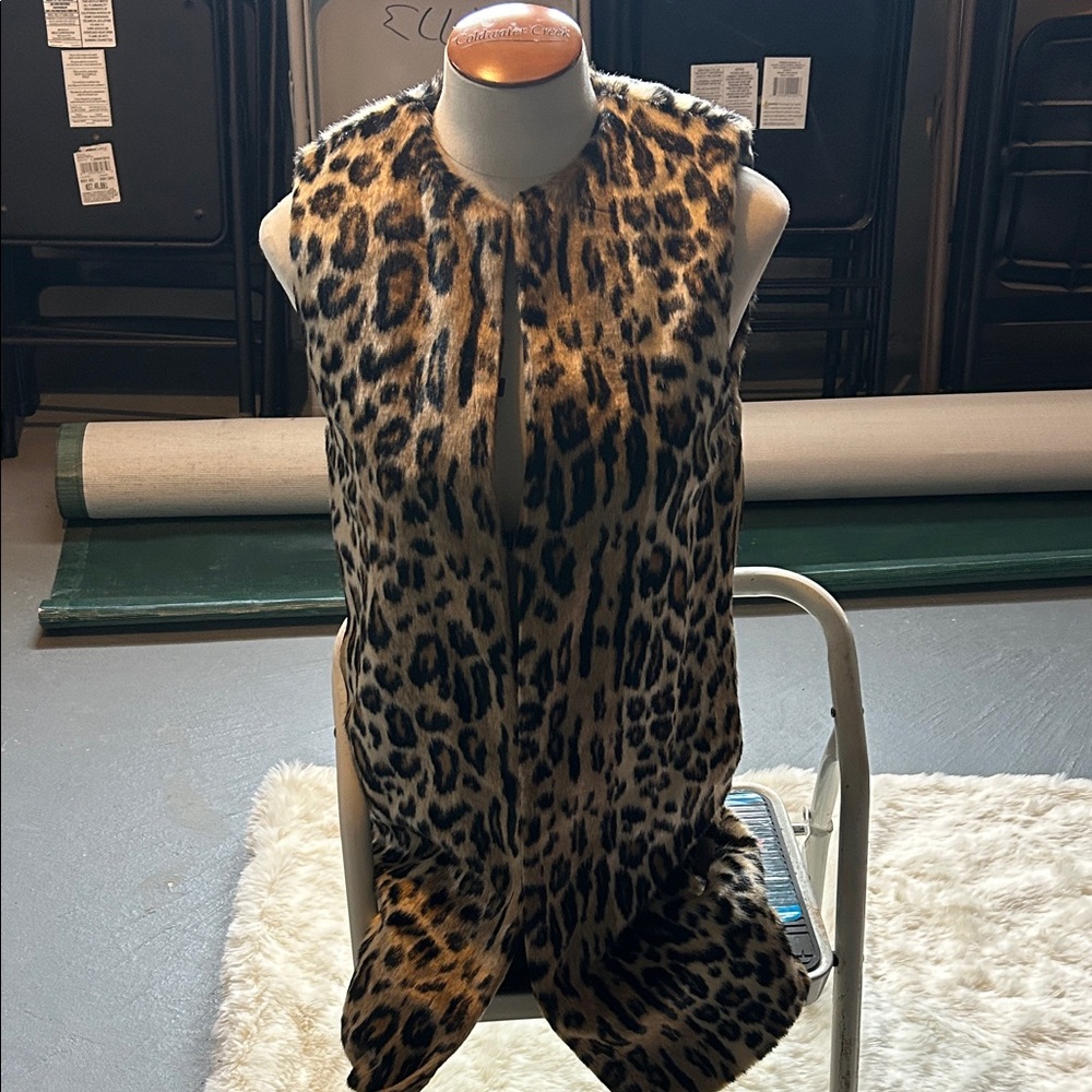 Alice + Olivia Leopard Print Vest